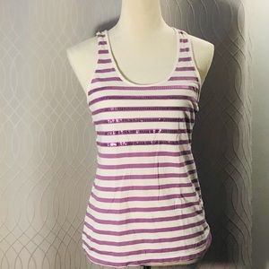 Gap, White & Purple Wonen’s Tank Top Size   M
